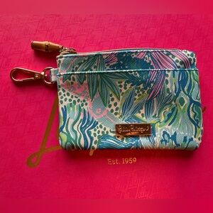 Lilly Pulitzer Zip Top Wallet in Botanical Green Print GWP